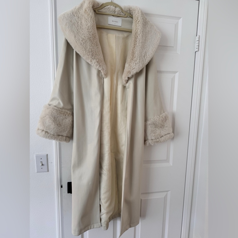 Soft vegan leather Coat